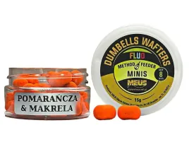dumbells-fluo-wafters-8mm-pomarancza-and-makrela-minis