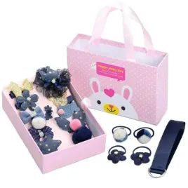 zestaw-prezentowy-mix-gumek-i-spinek-do-wlosow-niebieski