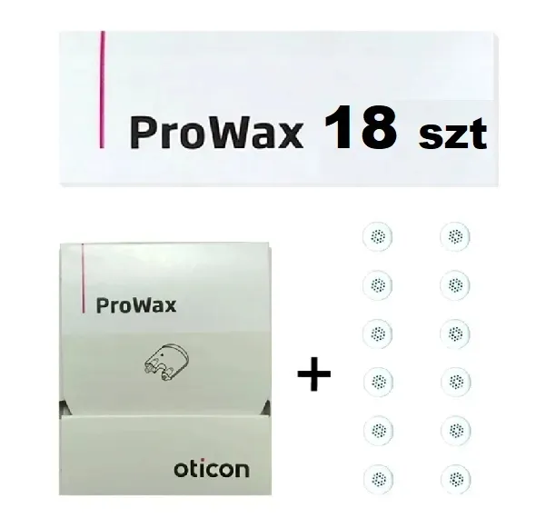 Filtry Oticon ProWax 18 sztuk- krążek+ dodatkowe filterki luzem