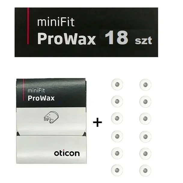 Filtry Oticon ProWax miniFit 18 sztuk- krążek+ dodatkowe filterki luzem
