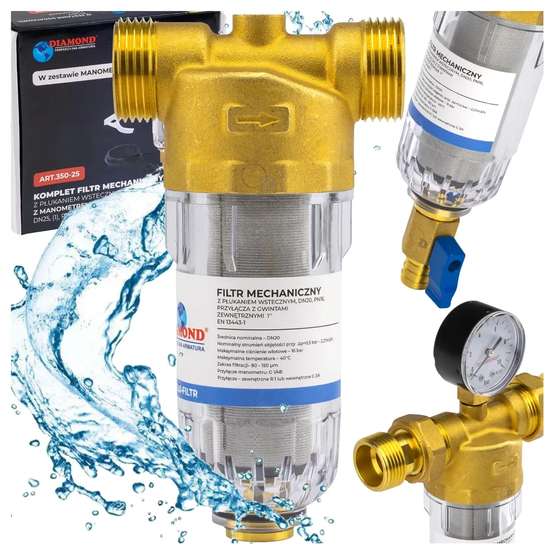 filtr-do-wody-mechaniczny-samoczyszczacy-z-manometrem-1-dn25-z-plukaniem