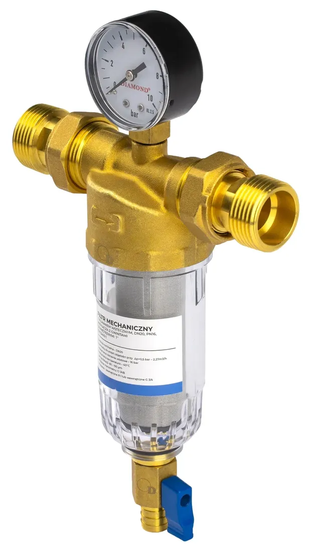 filtr-do-wody-mechaniczny-samoczyszczacy-z-manometrem-1-dn25-z-plukaniem-stan-nowy