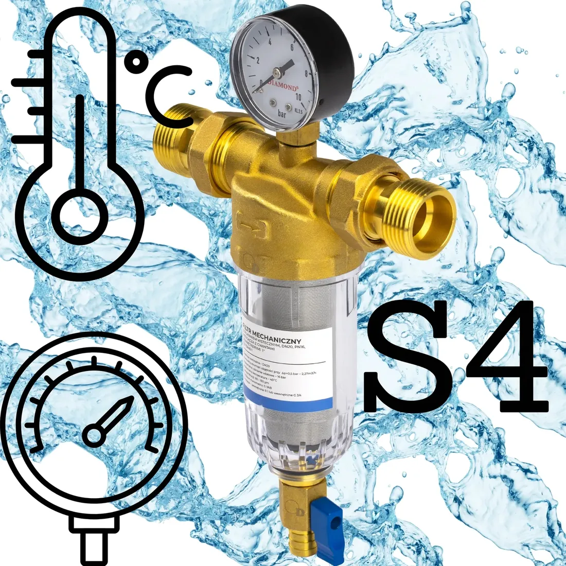 filtr-do-wody-mechaniczny-samoczyszczacy-z-manometrem-1-dn25-z-plukaniem