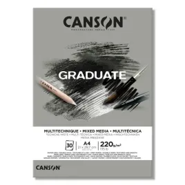 blok-szkic-mixmedia-a4-graduate-220g-30k-szary-canson