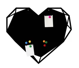 tablica-serce-70x60cm-na-magnesy-czarny-loft