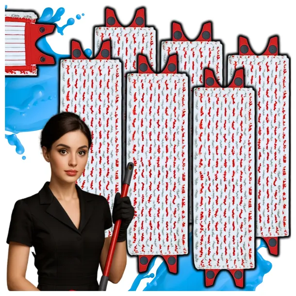 6X WKŁAD DO MOPA VILEDA ULTRAMAX XL 42CM PŁASKI ZAPAS NAKŁADKA ULTRAMAT 42