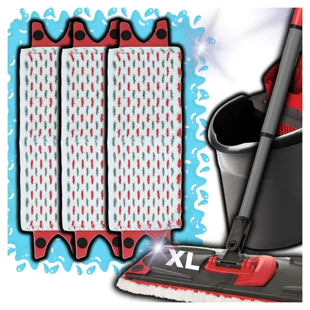 3X WKŁAD DO MOPA VILEDA ULTRAMAX XL 42CM PŁASKI ZAPAS NAKŁADKA ULTRAMAT 42