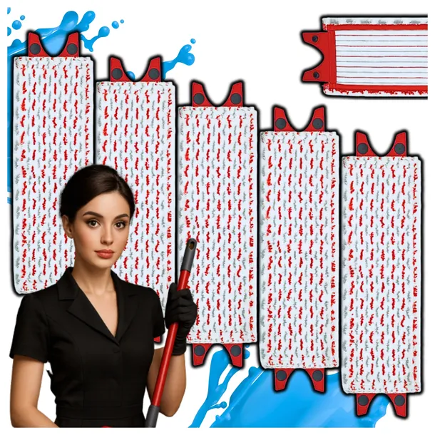 5X WKŁAD DO MOPA VILEDA ULTRAMAX XL 42CM PŁASKI ZAPAS NAKŁADKA ULTRAMAT 42