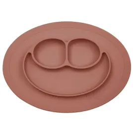 ezpz-silikonowy-talerzyk-z-podkladka-maly-2w1-mini-mat-brazowy