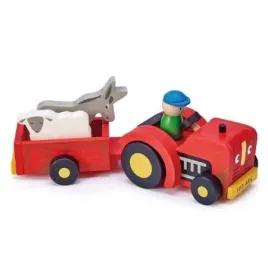 drewniany-traktor-z-przyczepa-ze-zwierzatkami-tender-leaf-toys