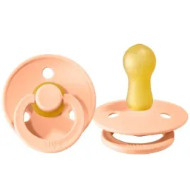 smoczek-uspokajajacy-hevea-peach-sunset-m-bibs