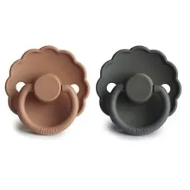 smoczek-daisy-kauczuk-2-pack-graphite-peach-bronze-rozmiar-1-frigg