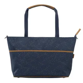 torba-do-wozka-zlote-kropki-indigo-fresk