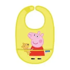 sliniak-z-kieszonka-bawelniany-zolty-swinka-peppa-petit-jour-paris