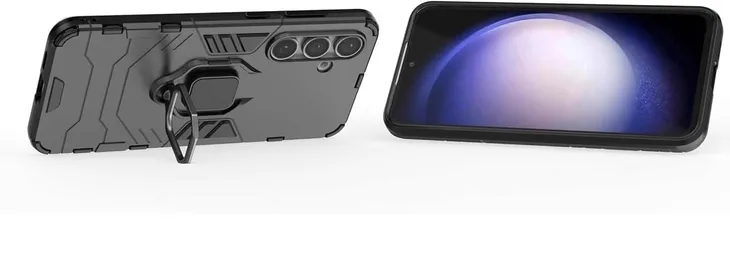etui-ring-armor-case-do-samsung-galaxy-s24-fe-czarne-funkcje-pochlanianie-wstrzasow