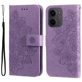 etui-typu-portfel-do-xiaomi-redmi-15c-flowers-pokrowiec-z-klapka