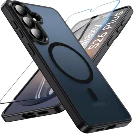 etui-magnetyczne-matowe-czarne-do-samsung-s26-plus-do-magsafe-szklo-2-5d