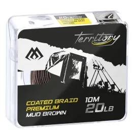 plecionka-przyponowa-w-otulinie-coated-braid-premium-20lbs-10m-brazowy