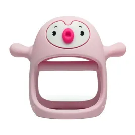 gryzak-silikonowy-pingwin-buddy-light-pink-smily-mia