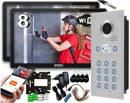 wideodomofon-dwurodzinny-5tech-2-monitory-podtynkowa-stacja-bramowa-82222-2