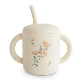 silikonowy-kubek-ze-slomka-pink-flowers-mushie