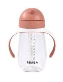 bidon-niekapek-ze-slomka-tritanowy-300-ml-terracotta-beaba