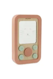 drewniany-silikonowy-telefon-dla-niemowlat-kot-trixie-baby