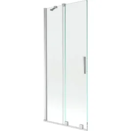 mexen-velar-parawan-2-skrzydlowy-chrom-80x150-cm-szklo-transparentne