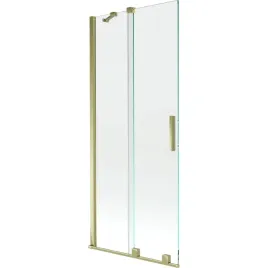 mexen-velar-parawan-2-skrzydlowy-80x150cm-zloty-szklo-transparentne