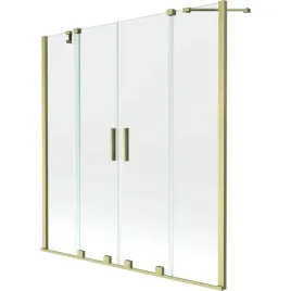 mexen-velar-duo-140x150cm-parawan-zloty-szczotkowany-transparent