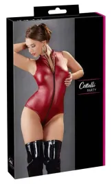 bielizna-damska-czerwone-body-vinyl-lack-suwak-s