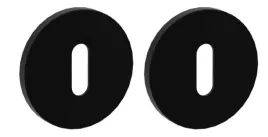 nomet-rozeta-okragla-slim-czarna-matowa-p61-okragla-znalowa-na-klucz