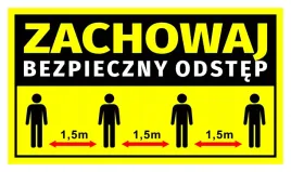tabliczka-zachowaj-bezpieczny-odstep-druk-uv-pcv