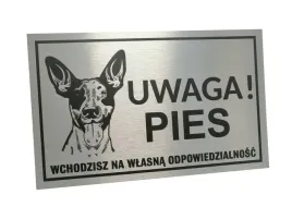 tabliczka-uwaga-pies-aluminiowa-32x20