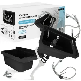 komora-gospodarcza-zlew-zlewozmywak-czarny-50x34x21-cm-polka-bateria-zestaw