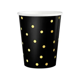 kubeczki-papierowe-czarne-w-kropki-zlote-6-szt