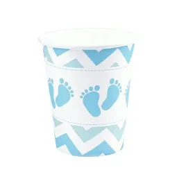 kubeczki-baby-shower-biale-niebieskie-stopki-6szt