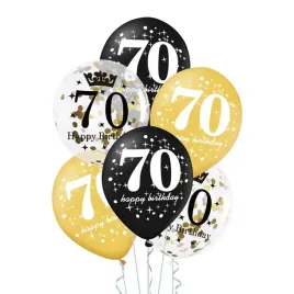 balony-na-cyfra-70-urodziny-zestaw-mix-zloto