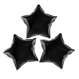 balon-foliowy-gwiazda-czarny-roczek-slub-3-szt