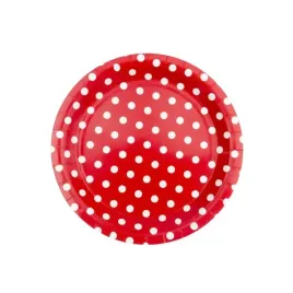 talerzyki-papierowe-czerwone-w-kropki-male-18cm