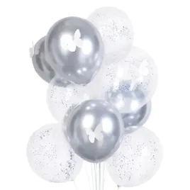 balony-urodziny-kuleczki-styro-motyle-3d-srebne
