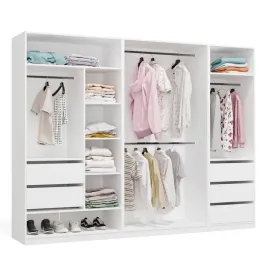 garderoba-modulowa-biala-260x200-szafa-otwarta-szuflady-drazki-systemowa