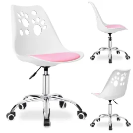 fotel-biurowy-puppy-love-obrotowy-do-biurka-dzieciecy-bialo-rozowy-ko16bjr