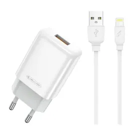 ladowarka-sieciowa-2-4a-usb-kabel-usb-lightning-jellico-eu01-biale