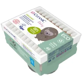 patyczki-higieniczne-dla-niemowlat-i-dzieci-cleanic-baby-organic-60-szt
