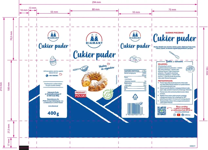 cukier-puder-diamant-400-g-stan-nowy