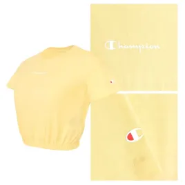 champion-koszulka-damska-crop-top-115211-zolta-m