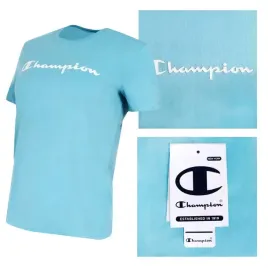 champion-koszulka-damska-115422-niebieska-s