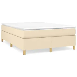 vidaxl-lozko-kontynentalne-kremowa-140x190-cm-obita-tkanina