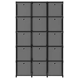 vidaxl-regal-z-15-przegrodami-z-pudelkami-czarny-103x30x1755-cm